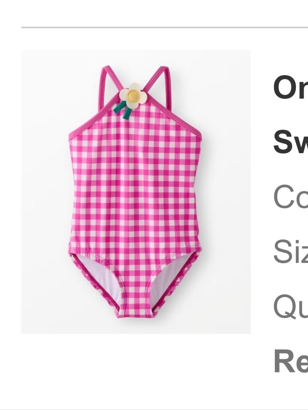 Hannah Andersson Bathing Auit Size 8 Nwot